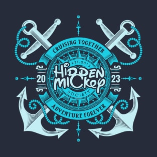 HMS Two-Anchor Nautical 2023 Edition T-Shirt (Aqua) T-Shirt