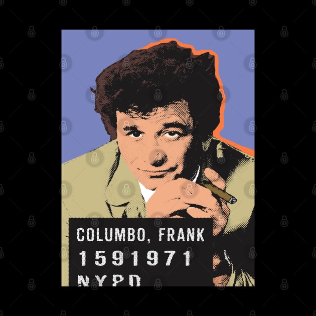 Columbo Mug Shot Comic Art by PengellyArt