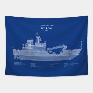 Willow wlb-202 United States Coast Guard Cutter - ABD Tapestry