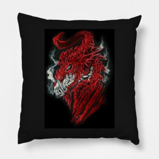 Red Dragon of Decay Pillow