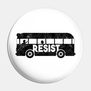 Rosa Bus Parks anti racism freedom Resist gift Pin