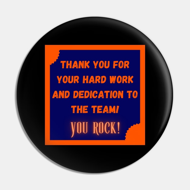 Thank you YOU ROCK / Retro Thank you / GET THE JOB DONE Pin by Viz4Business