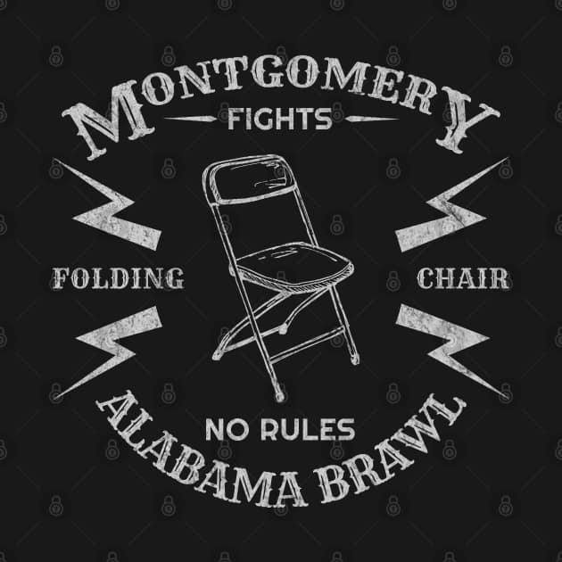 Alabama Brawl using Folding Chair Montgomery Fight Black Stamp