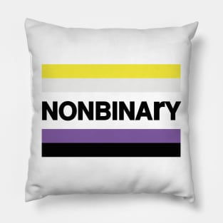 NON BINARY FLAG DESIGN LGBT COMMUNITY Pillow