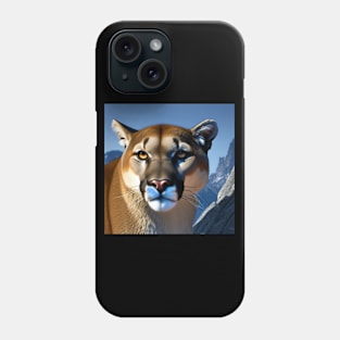 Mountain Lion - AI-Generated Phone Case