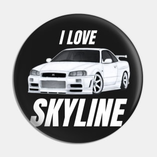I love Skyline Pin