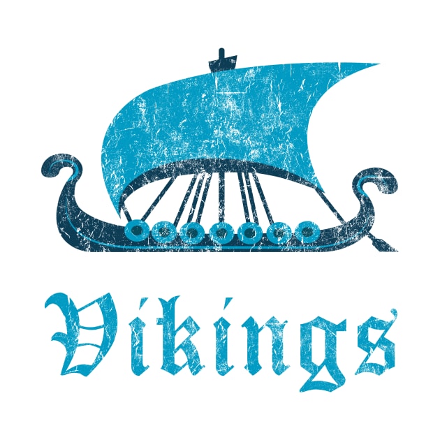 Vintage Vikings Boat by vladocar