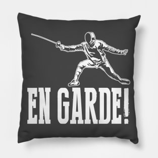 En Garde! (white) Pillow