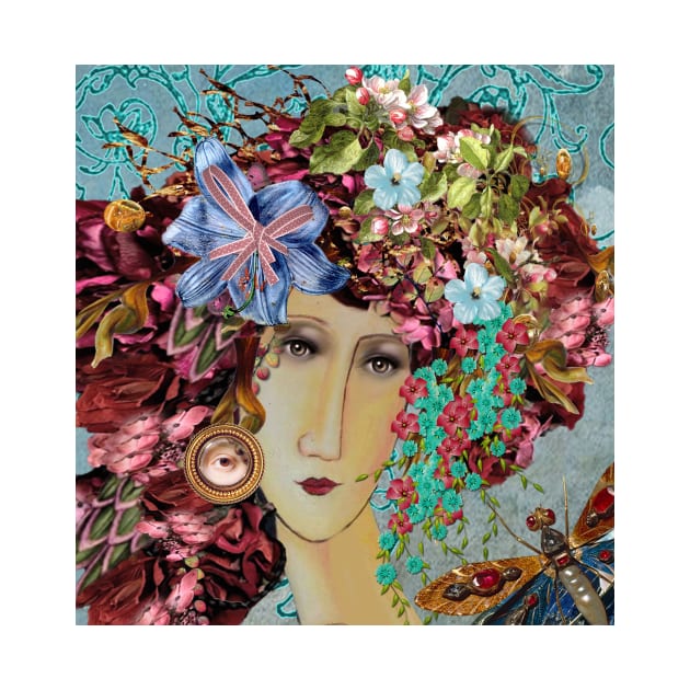 Eye, eye, it's Modigliani in a flowery hat by Taluula