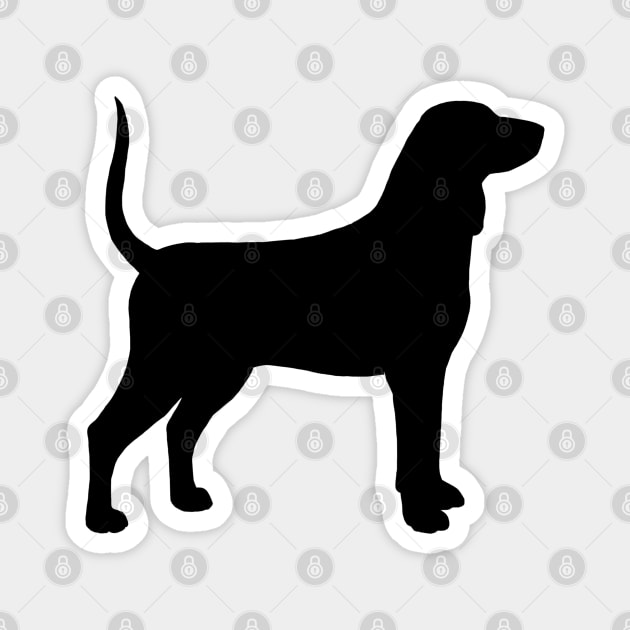 Bluetick Coonhound Silhouette Magnet by Coffee Squirrel