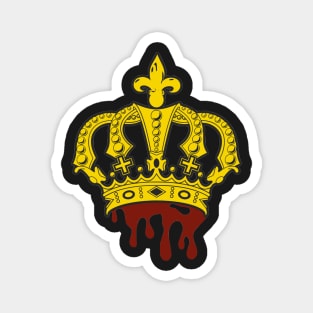 Copy of medieval king queen crown with fake blood and fleur des lis Magnet