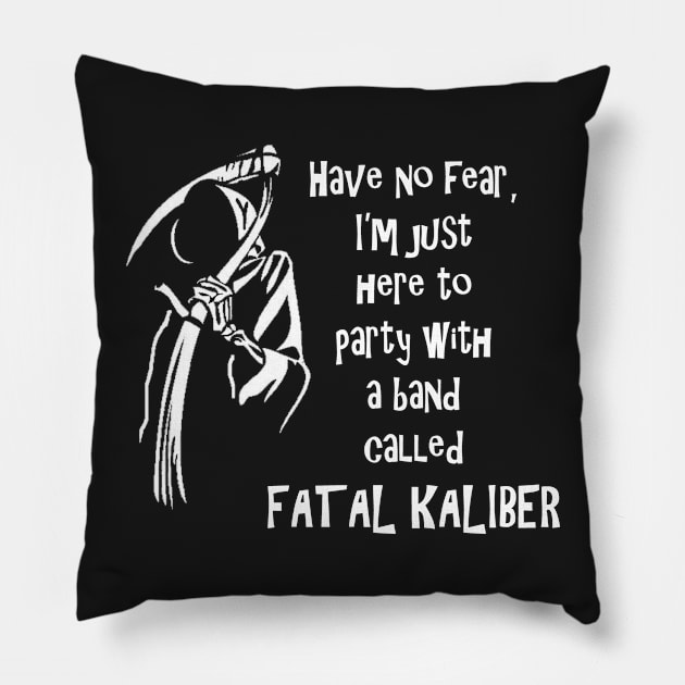 Reaper Here To Party Pillow by fkarmory