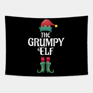 The Grumpy Elf Christmas Matching Pajama PJ Family Party Gift Tapestry