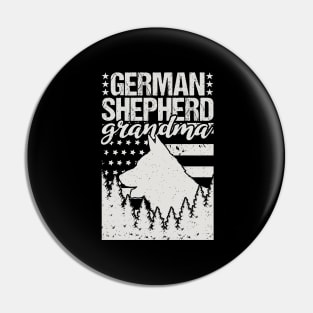 German Shepherd Grandma Pin