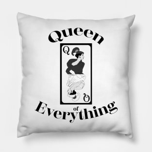 Queen of Everything tee, Custom t-shirt, Positive top, Goddess shirt, Alt clothing, Playing card tee, Queen card, Strong woman, Empowerment Pillow