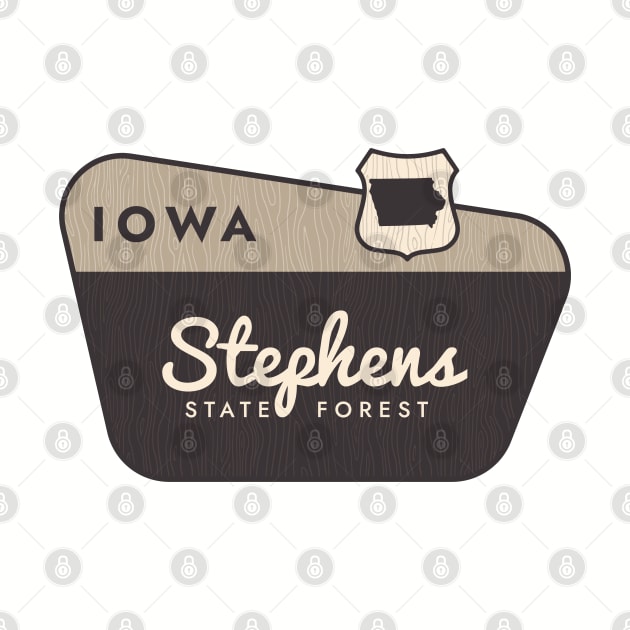 Stephens State Forest Iowa Welcome Sign by Go With Tammy