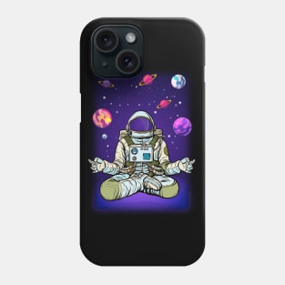 Meditating Astronaut 2 Phone Case