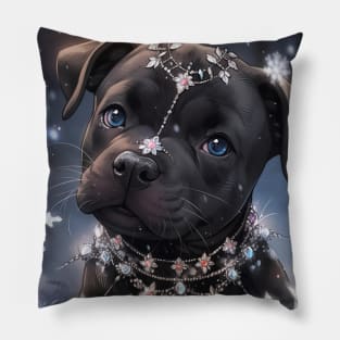 Cartoon Staffy Pillow