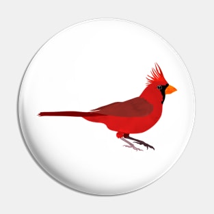 Northern cardinal bird black Pin