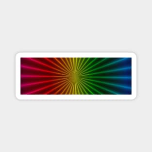 Rainbow Rays Panorama Magnet