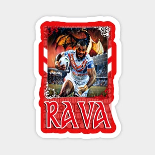 St George-Illawarra Dragons - Mikaele Ravalkawa - RAVA Magnet