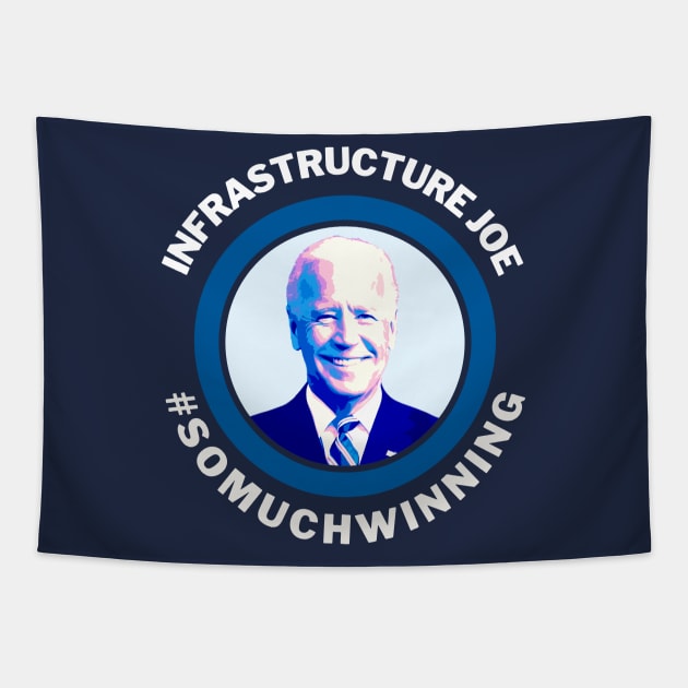 Infrastructure Joe #SOMUCHWINNING Tapestry by TJWDraws