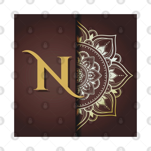 N – Mandala Monogram by Mazzlo Shop