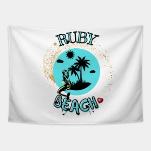 Ruby Beach Tapestry