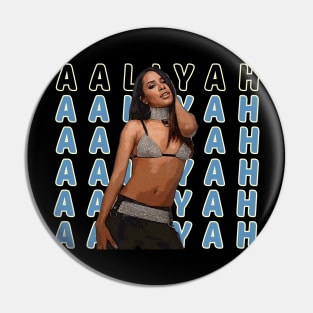 Try Again Chronicles Aaliyahs Music Legend Graphic T-Shirt Series Pin