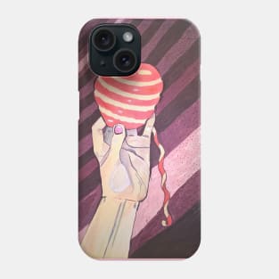 Hand holds an apple. Phone Case