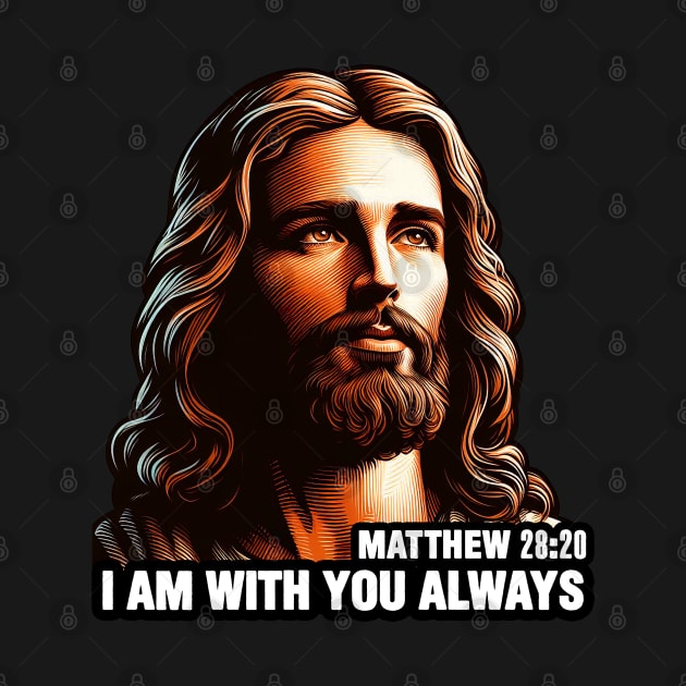 Matthew 28:20 I Am With You Always by Plushism