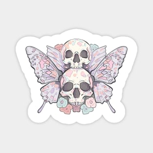 Butterfly skulls Magnet