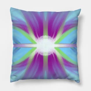 Paint abstract galaxy modern blue Pillow