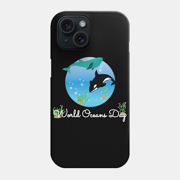 World Oceans Day Phone Case by Khenyot