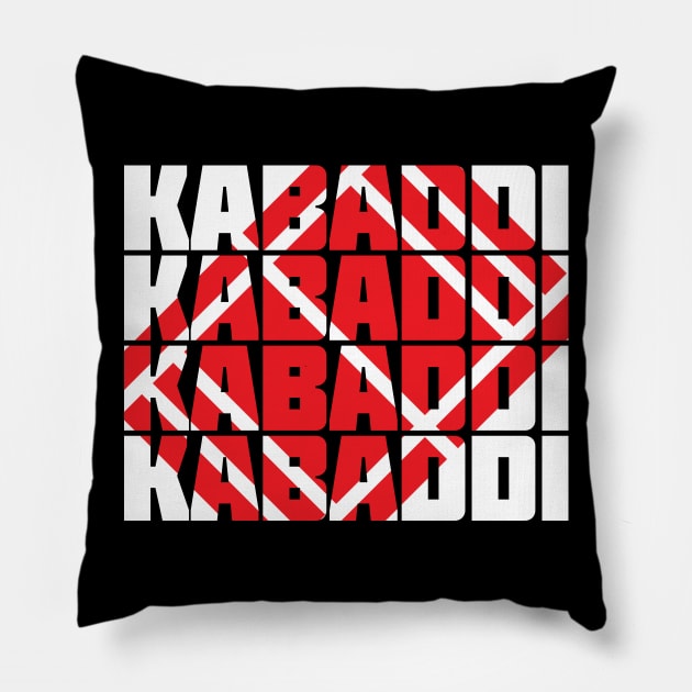 Kabaddi Court Stamp Pillow by DnlDesigns