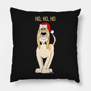 Blond Spinone Italiano Santa Claus Pillow