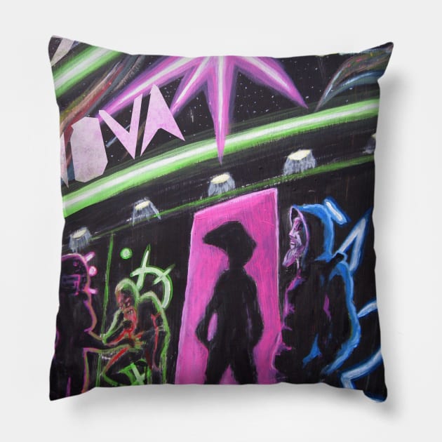 Super Nova Club Pillow by Space Spector