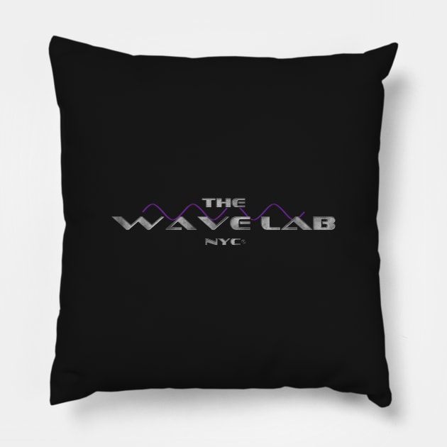 The Wave Lab, NYC - Official Logo Pillow by thewavelab