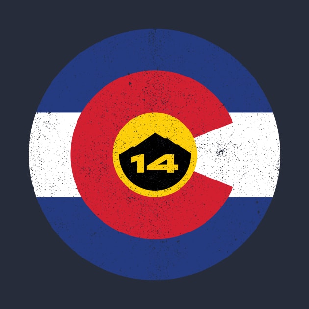 Colorado 14er Flag Roundel by Draft Horse Studio