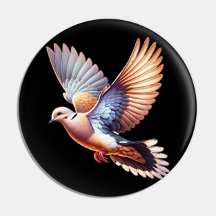 Flying Mourning Dove Pin