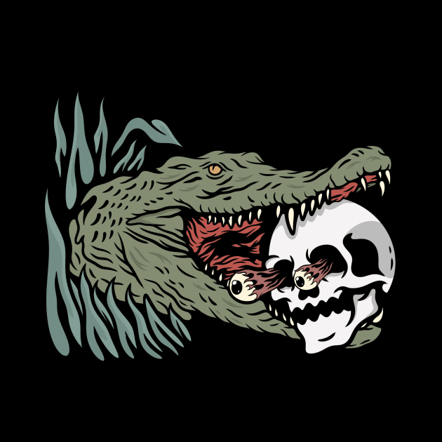 Crocodile by gggraphicdesignnn