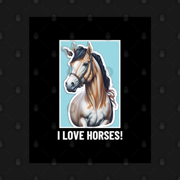 Horse Lover Art by VisionDesigner