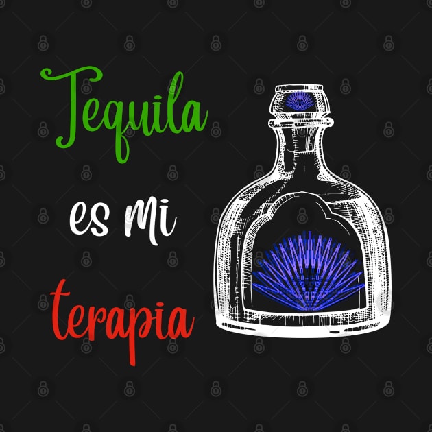 Tequila is my Therapist Blue Agave by Thread Vibez