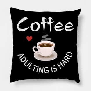 fathers day, Coffee: My adulting life support, gift for him, gift for dad, Pillow