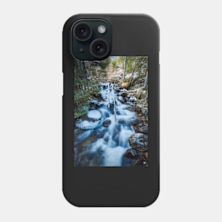 Frozen creek in winter Phone Case