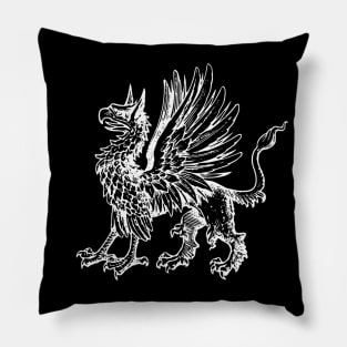 Medieval Heraldic Griffin Pillow