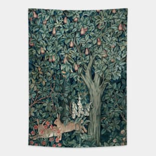 William Morris Woodland Tapestry Rabbits Tapestry