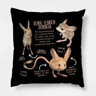 Animal Facts - Long-eared Jerboa Pillow