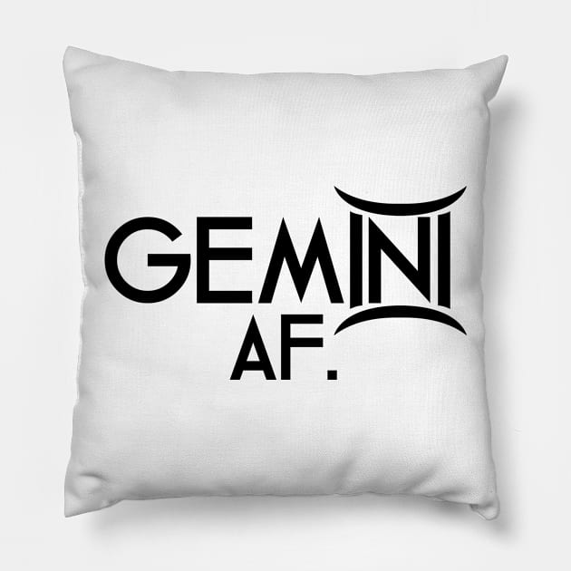 Gemini AF Pillow by SillyShirts