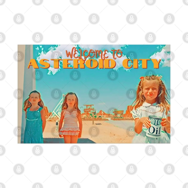 Asteroid City Postcard Triplets by Chelsea Seashell